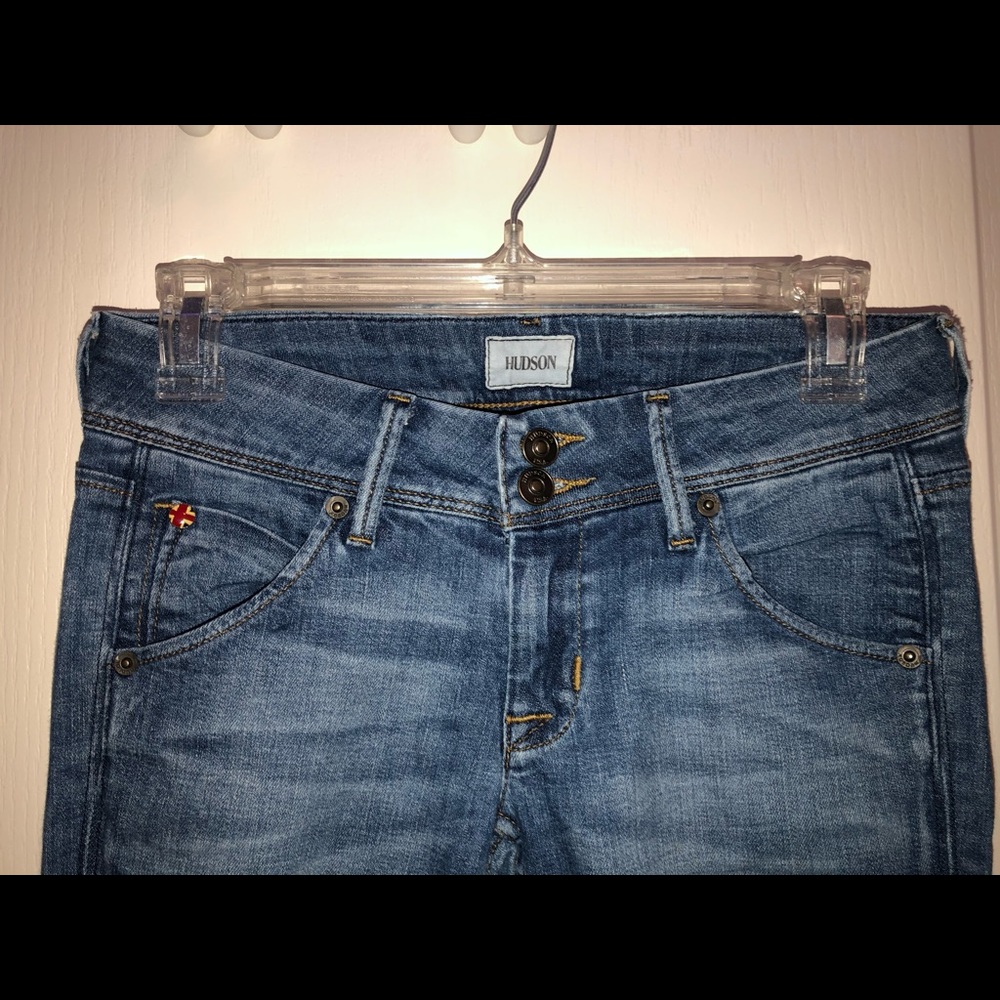 Light wash HUDSON skinny jeans